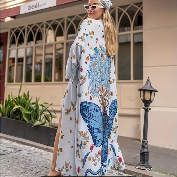 Boho cover up kimono wrap - Picture 4 of 5